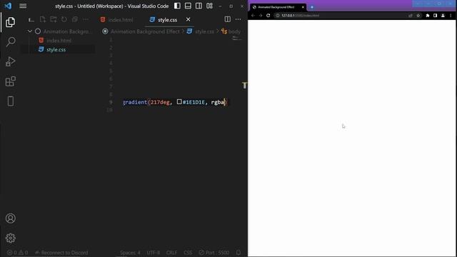 Animated Background Effect Using HTML And CSS
