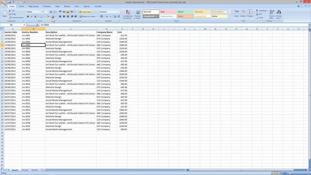 Microsoft Excel Beginners Tutorial - Spreadsheet Tutorial