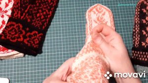 Рукавицы орнаментом. Жаккард. Продаю.