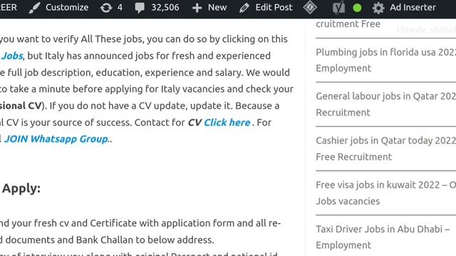Italy work permit visa 2022 - Free visa jobs in Italy смотреть онлайн