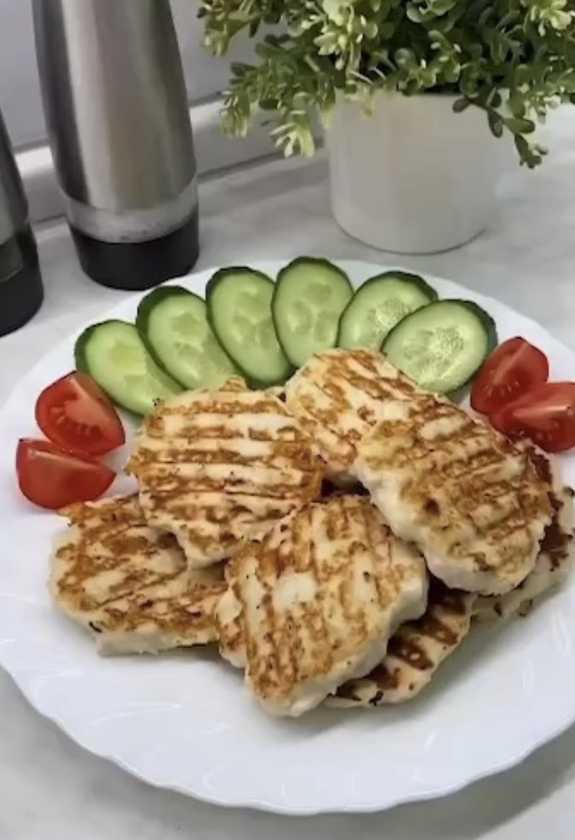 Куриные оладьи .