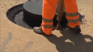 Немецкая технология замены канализационного люка