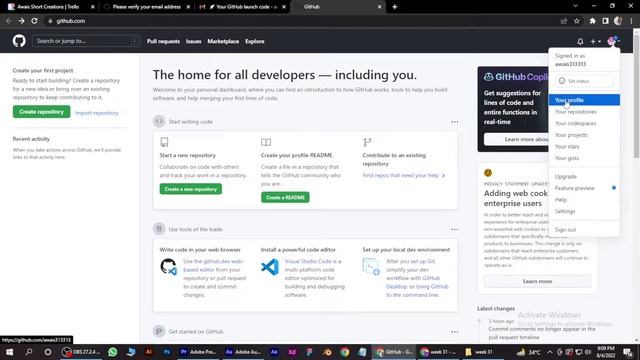 How to Copy Github Profile Link (2023)