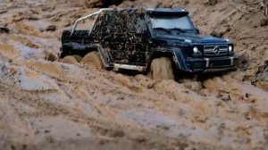 Traxxas Rc Trucks Cars Mercedes-Benz G 63 AMG 6x6 TRX-6 Test Review Тест Гряземес Р/У Модели
