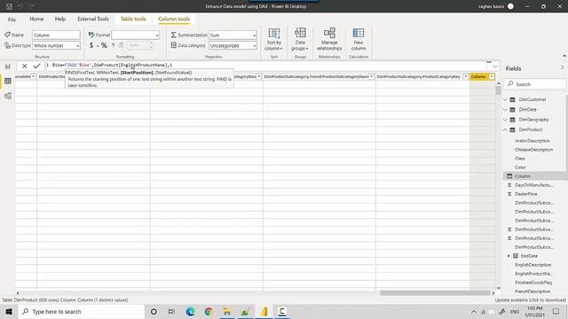 Find a Substring using DAX find function
