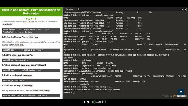 TrilioVault for Kubernetes: Backup & Recovery of Helm Applications in Upstream Kubernetes смотреть онлайн