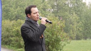 Торжественный митинг возле памятника Партизанам Подмосковья и возложение цветов. ПроспектВернадского