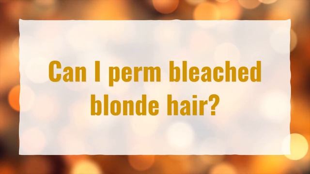 What happens when you bleach permed hair? смотреть онлайн
