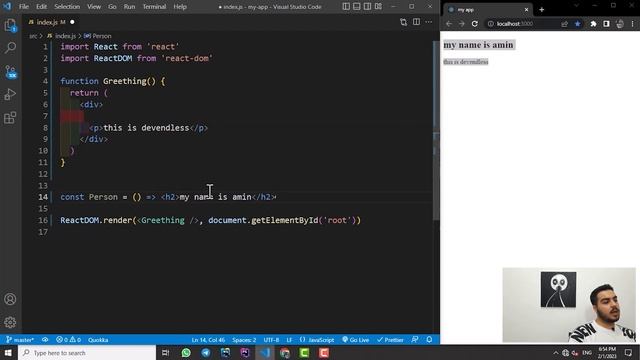 Nested Component in React js , Developing , React Js for beginners , React , JS , Html ,Css ,Php??️