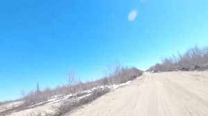 Crosstrec 300 застрял в снегу. Снежные окрестности нашего города.