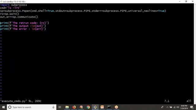 57.Complete Python Basics for Automation -  Introduction to sub-process module