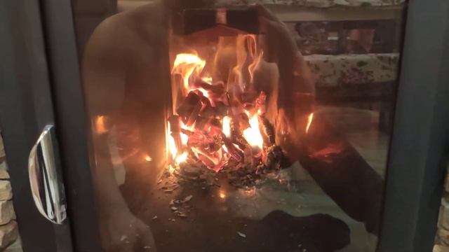 Печь ферингер в работе с панорамным стеклом! смотреть онлайн