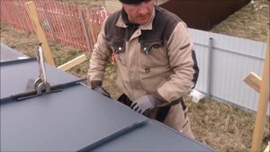 Фальцевая кровля. Двухскатная кровля. 2серия
