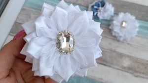 Легкая сборка ? Бантики из атласных лент Канзаши своими руками для начинающих Мастер-класс