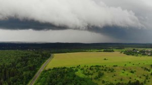 Приближение грозы с квадрокоптера