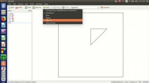 How to Draw Circle and Triangle in KTurtle !!