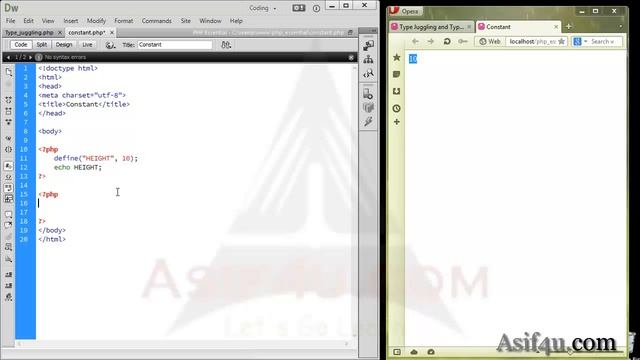Understanding Constant || PHP and Mysql Essential Bangla 25