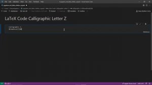 Jupyter Notebook | Markdown | LaTeX | How to Add A Calligraphic Letter Z Using LaTeX Code