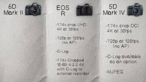 Canon 5D Mark IV vs  EOS R vs 6D Mark II | Which CAMERA to BUY?