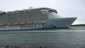 Wonder Of The Seas Departing Port Canaveral March 19, 2023 in 4K