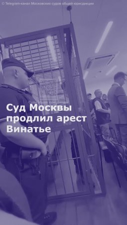 Суд Москвы продлил арест Винатье