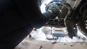 замена корзины сцепления на HONDA CBR1000RR sc57 2007