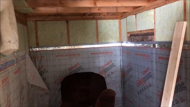 Каркасный дом 6 на 8. Поездка на дачу в выходной. Обзор дома, чистка снега. смотреть онлайн