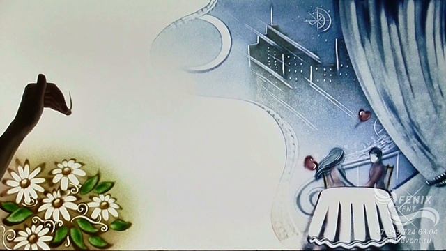 Заказать песочное шоу на свадьбу в Москве - лучшее песочное шоу на праздник, юбилей и корпоратив.MP4