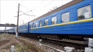 ЧС4-195 Поезд Одесса - Москва прибывает в Брянск