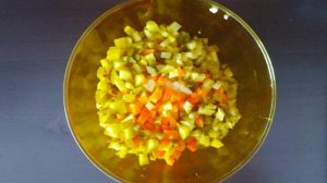 Винегрет с кукурузой