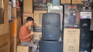 Test Karaoke POP Kirim ke Rokan Hilir Speaker Baretone MAX15NB System 3 Way Dan Effect Reverb