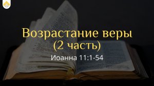 Возрастание веры (2 часть) // от Иоанна 11:1-54 // Иван Козорезов