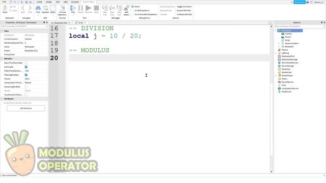 Roblox Studio Tutorial #3 | How to use Math Operators