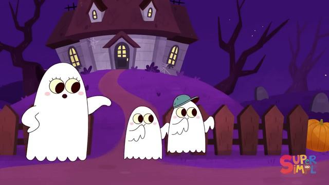 Five Little Ghosts _ Halloween Song for Kids _ Super Simple Songs смотреть онлайн