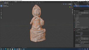 Автоматическая ретопология с использованием instant meshes + blender + запекание текстур