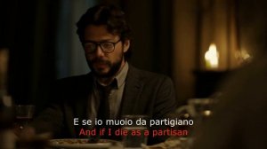 The Professor and Berlin Sings "Bella Ciao" in Season 1 Finale [with English & Italian Subtitle]