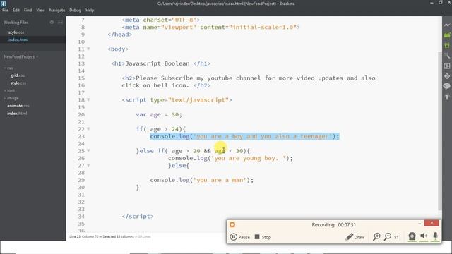 JavaScript Boolean Logic & Switch Case - JavaScript Boolean Logic | JavaScript Switch Case Statemen