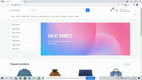 Angular 11 Bootstrap 5 Ecommerce Template Free Download