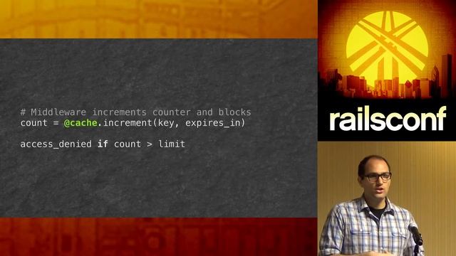 RailsConf 2014 - Rack::Attack: Protect your app with this one weird gem! by Aaron Suggs смотреть онлайн