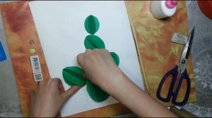 Видеоурок. Кактус из цветной бумаги. ПО 9-10 лет