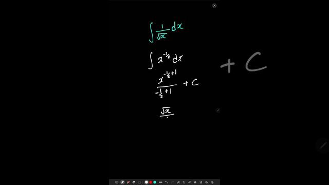 Integrate 1/(sqrt(x)) dx #integration #calculus #math #mathematics #easy #exercise #mathematics