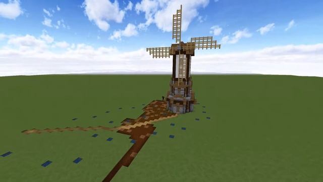 Ветряная мельница в Майнкрафт. Minecraft Timelapse - Windmill смотреть онлайн