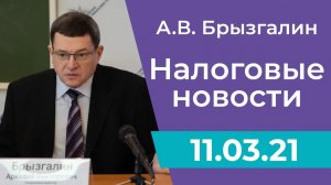 Налоговые новости от Аркадия Брызгалина 11 марта 2021 г