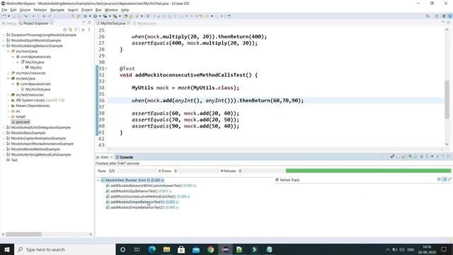 Adding behavior to mocked object in Mockito || Mockito different behavior on subsequent calls смотреть онлайн