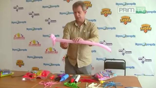 Делаем животных из воздушных шаров смотреть онлайн