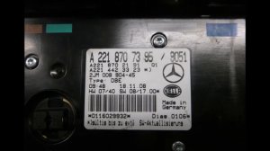 Плафон потолочный передний Mercedes w221 s class