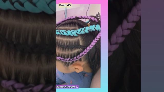 Peinados De Niñas Con Kanekalon / #trenzas #braids #newvideo #shorts