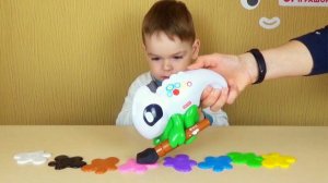 Учим цвета и цифры с умным Хамелеоном от Fisher Price Считаем до 10 распаковка с Егоркой