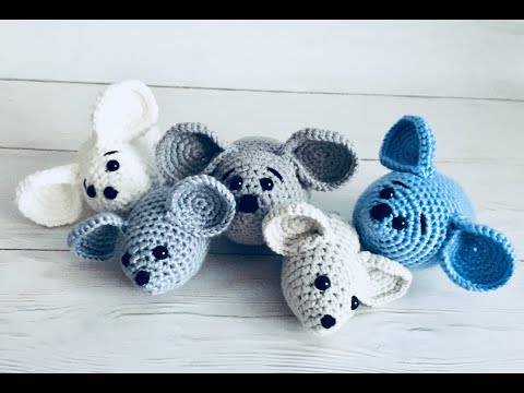 Мышка крючком. Мастер-класс. Как связать мышку крючком