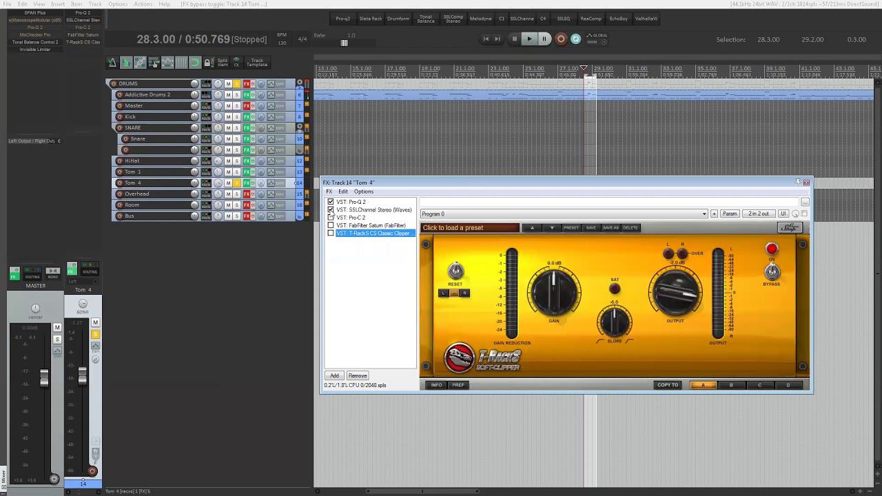 Сведение ударных | Mixing VST drums | Tutorial